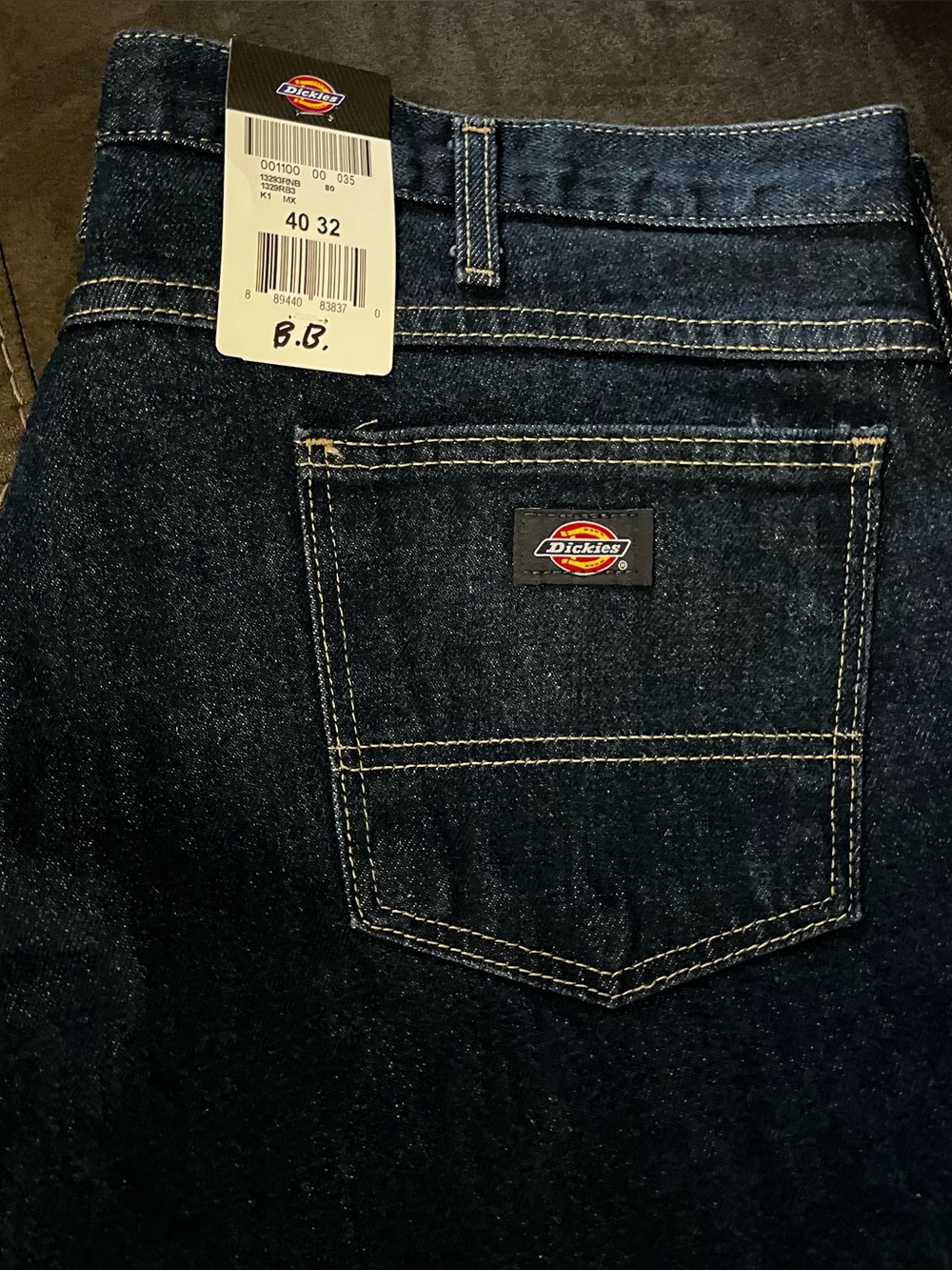 Dickies Men's Dark Blue Relaxed Fit Jeans